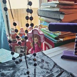 Elegant Black Beaded Necklace